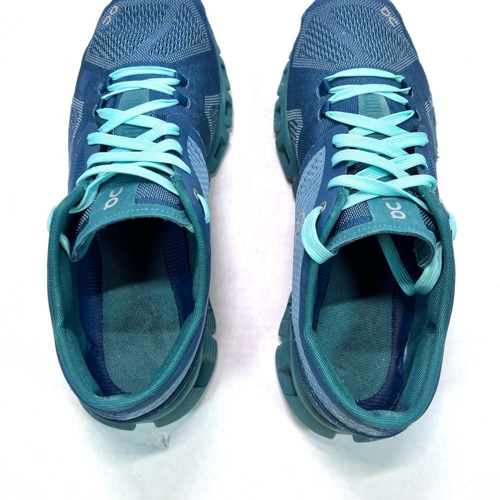 On Cloud X Men's Size 11 Running Shoes Storm Tide Blue Green Gym Trainer Sneaker - Picture 3 of 7